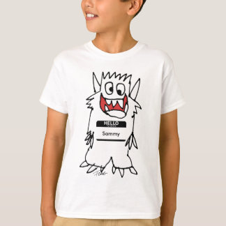 Cute Happy Cartoon Monster Boys Tshirt