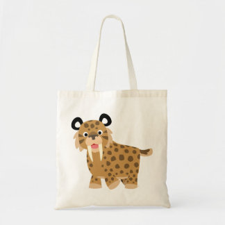 Cute Happy Cartoon Smilodon Bag Tote Bag