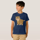 Cute Happy Cartoon Smilodon Children T-Shirt (Voorkant volledig)