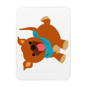 Cute Happy Cartoon staffie Flexible Magnet Magneet (Verticaal)