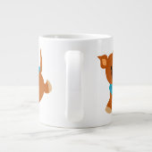 Cute Happy Cartoon Staffie Jumbo Mok (Achterkant)