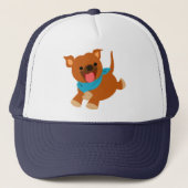 Cute Happy Cartoon Staffie Pet (Voorkant)