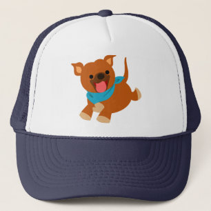 Cute Happy Cartoon Staffie Pet
