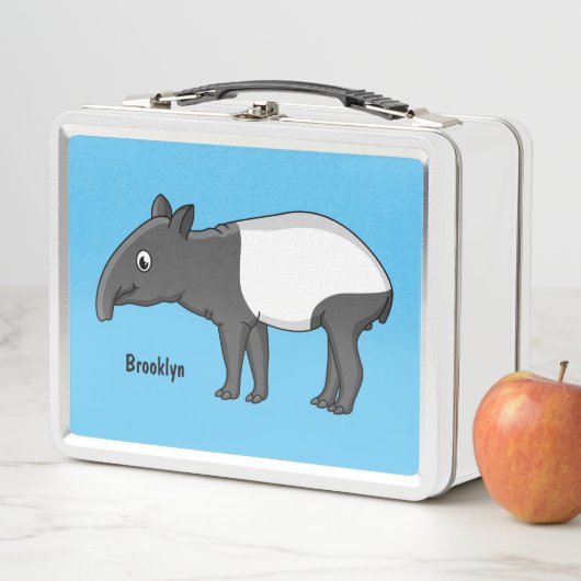 Cute happy cartoon tapir illustratie (In situ)