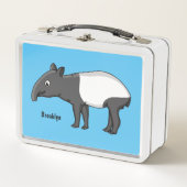 Cute happy cartoon tapir illustratie (Voorkant)