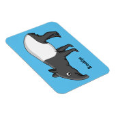 Cute happy cartoon tapir illustratie magneet (Rechterzijde)