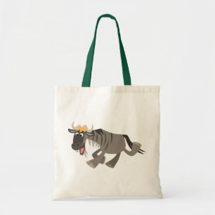 Cute Happy Cartoon Wildebeest Bag Tote Bag