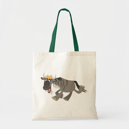 Cute Happy Cartoon Wildebeest Bag Tote Bag (Voorkant)