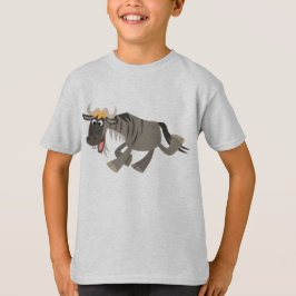 Cute Happy Cartoon Wildebeest Children T-Shirt