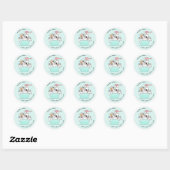 Cute Happy Cats Handmade with Love Hartelijk dank Ronde Sticker (Vel)