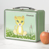 Cute Happy Cheetah Leopard op het bos (In situ)