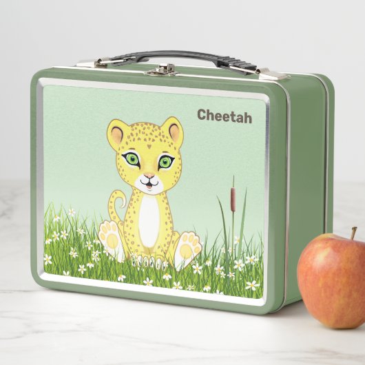 Cute Happy Cheetah Leopard op het bos (In situ)