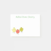Cute happy cherry tomaten cartoon illustration post-it® notes (Voorkant)