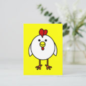 Cute Happy Chicken Briefkaart (Staand voorkant)