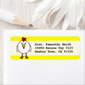 Cute Happy Chicken Etiket (Insitu)