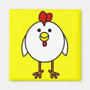 Cute Happy Chicken Magneet