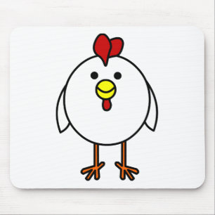 Cute Happy Chicken Muismat