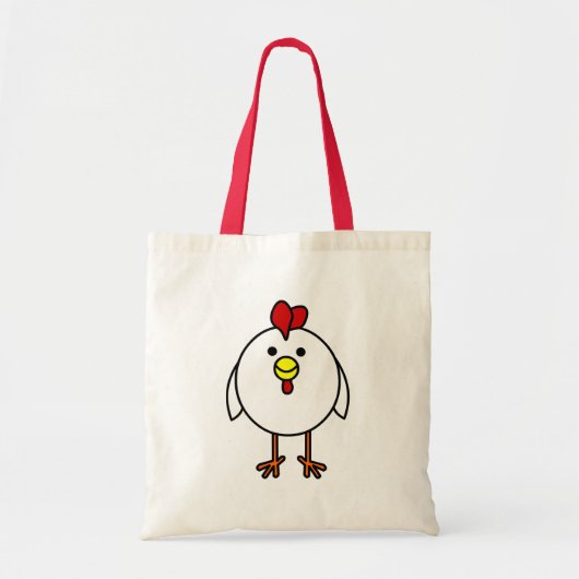Cute Happy Chicken Tote Bag (Voorkant)