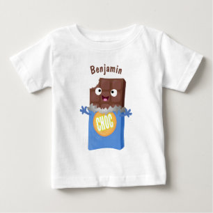 Cute happy chocola snoep bar cartoon