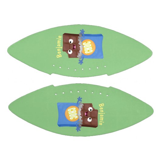 Cute happy chocola snoep bar cartoon american football (Panelen)