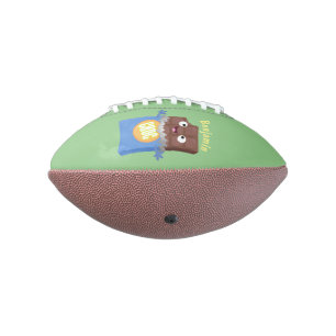 Cute happy chocola snoep bar cartoon american football