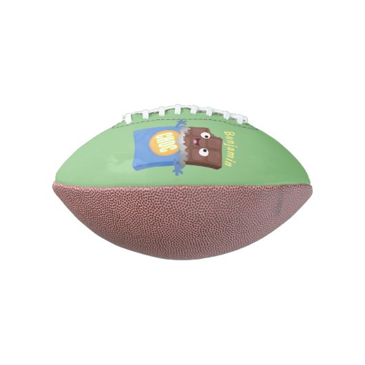 Cute happy chocola snoep bar cartoon american football (Gedraaid 90)