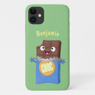 Cute happy chocola snoep bar cartoon Case-Mate iPhone case