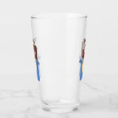 Cute happy chocola snoep bar cartoon glas (Links)