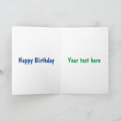 Cute happy chocola snoep bar cartoon kaart (Binnen)