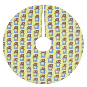Cute happy chocola snoep bar cartoon kerstboom rok