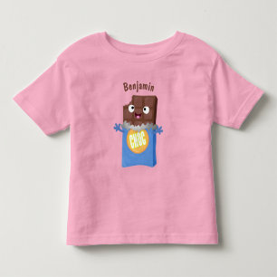 Cute happy chocola snoep bar cartoon kinder shirts
