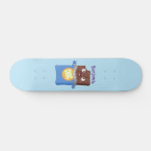 Cute happy chocola snoep bar cartoon persoonlijk skateboard (Horizontaal)