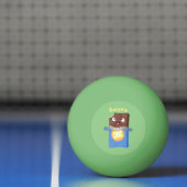 Cute happy chocola snoep bar cartoon pingpongbal (Net)