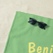 Cute happy chocola snoep bar cartoon strandlaken (In situ)