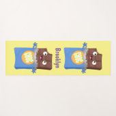 Cute happy chocola snoep bar cartoon yogamat (Voorkant (horizontaal))