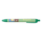Cute happy chocola snoep bar cartoon zwarte inkt pen (Bodem)