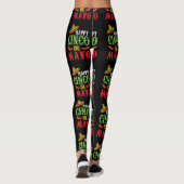 Cute Happy Cinco De Mayo Leggings (Achterkant)