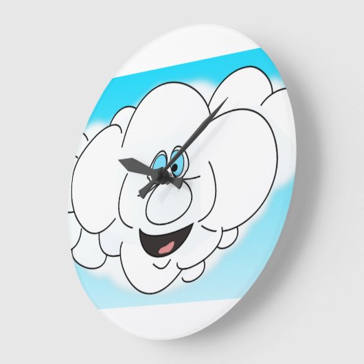 Cute Happy Cloud Grote Klok (Hoek)