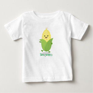 Cute happy corn cartoon illustratie
