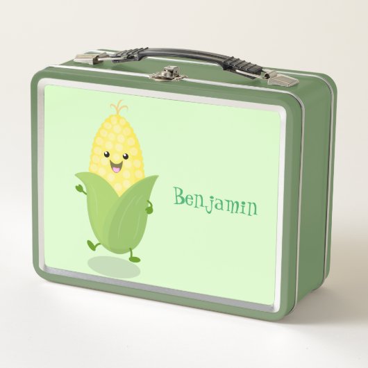Cute happy corn cartoon illustratie (Voorkant)