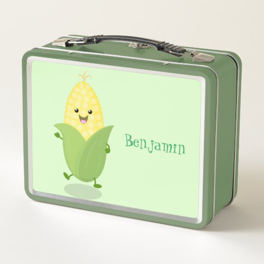 Cute happy corn cartoon illustratie (Achterkant)