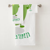 Cute happy corn cartoon illustratie bad handdoek (Insitu)