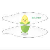 Cute happy corn cartoon illustratie basketbal (Panelen)