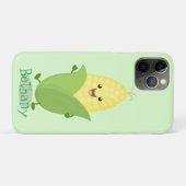 Cute happy corn cartoon illustratie Case-Mate iPhone case (Achterkant (horizontaal))