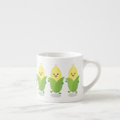 Cute happy corn cartoon illustratie espresso kop (Rechts)