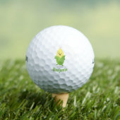 Cute happy corn cartoon illustratie golfballen (Insitu Shirt)