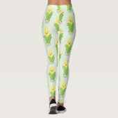 Cute happy corn cartoon illustratie leggings (Achterkant)
