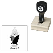 Cute happy corn cartoon illustratie rubberstempel (Gestempeld)