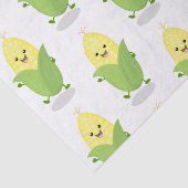 Cute happy corn cartoon illustratie tissuepapier (Detail)