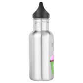 Cute happy cupcake cartoon-illustratie waterfles (Links)